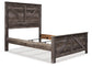 Wynnlow Queen Crossbuck Panel Bed with Mirrored Dresser, Chest and Nightstand Rent Wise Rent To Own Jacksonville, Florida