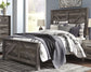 Wynnlow Queen Crossbuck Panel Bed with Mirrored Dresser, Chest and Nightstand Rent Wise Rent To Own Jacksonville, Florida
