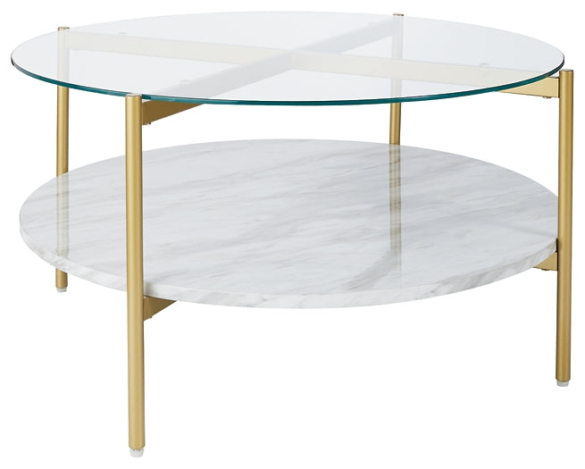 Wynora Round Cocktail Table Rent Wise Rent To Own Jacksonville, Florida