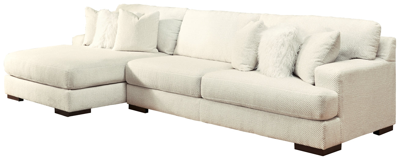 Zada 2-Piece Sectional with Ottoman Rent Wise Rent To Own Jacksonville, Florida