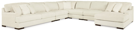 Zada 6-Piece Sectional with Chaise Rent Wise Rent To Own Jacksonville, Florida