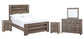 Zelen Full Panel Bed with Mirrored Dresser and 2 Nightstands Rent Wise Rent To Own Jacksonville, Florida