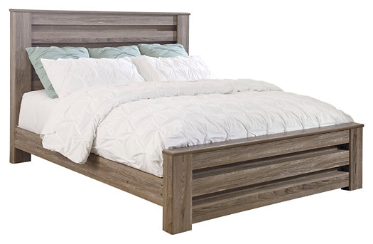 Zelen King Panel Bed with Mirrored Dresser, Chest and Nightstand Rent Wise Rent To Own Jacksonville, Florida