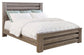 Zelen King Panel Bed with Mirrored Dresser, Chest and Nightstand Rent Wise Rent To Own Jacksonville, Florida