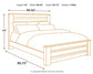 Zelen King Panel Bed with Mirrored Dresser and Chest Rent Wise Rent To Own Jacksonville, Florida
