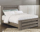 Zelen Queen Panel Bed with Mirrored Dresser and 2 Nightstands Rent Wise Rent To Own Jacksonville, Florida