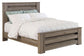 Zelen Queen Panel Bed with Mirrored Dresser and Chest Rent Wise Rent To Own Jacksonville, Florida