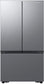 Samsung - 27 cu. ft. 3-Door French Door Counter Depth Smart Refrigerator with Dual Auto Ice Maker - Fingerprint Resistant Stainless Look