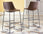 Centiar Tall UPH Barstool (2/CN) Brown