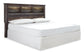 Drystan /California King Bookcase Headboard Bed With Mirrored Dresser