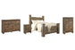 Trinell  Poster Bed With Dresser, Chest And Nightstand