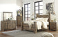 Trinell  Poster Bed With Dresser, Chest And 2 Nightstands