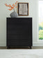 Danziar  Panel Headboard With Mirrored Dresser, Chest And 2 Nightstands