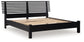 Danziar  Panel Bed With Mirrored Dresser, Chest And 2 Nightstands