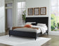 Danziar  Panel Bed With Mirrored Dresser, Chest And Nightstand