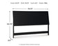 Danziar  Panel Headboard With Mirrored Dresser