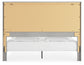 Cottonburg  Panel Bed With Mirrored Dresser And Nightstand