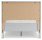Gerridan  Panel Bed With Mirrored Dresser And Nightstand