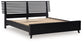 Danziar  Panel Bed With Mirrored Dresser And Chest