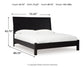 Danziar  Panel Bed With Mirrored Dresser