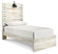 Cambeck  Panel Bed With Mirrored Dresser And Nightstand