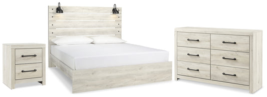 Cambeck  Panel Bed With Dresser And Nightstand