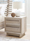 Hasbrick  Panel Bed With Mirrored Dresser And 2 Nightstands