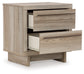 Hasbrick  Panel Bed With Mirrored Dresser And 2 Nightstands