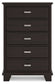 Covetown  Panel Bed With Mirrored Dresser, Chest And 2 Nightstands