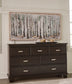 Covetown California  Panel Bed With Dresser
