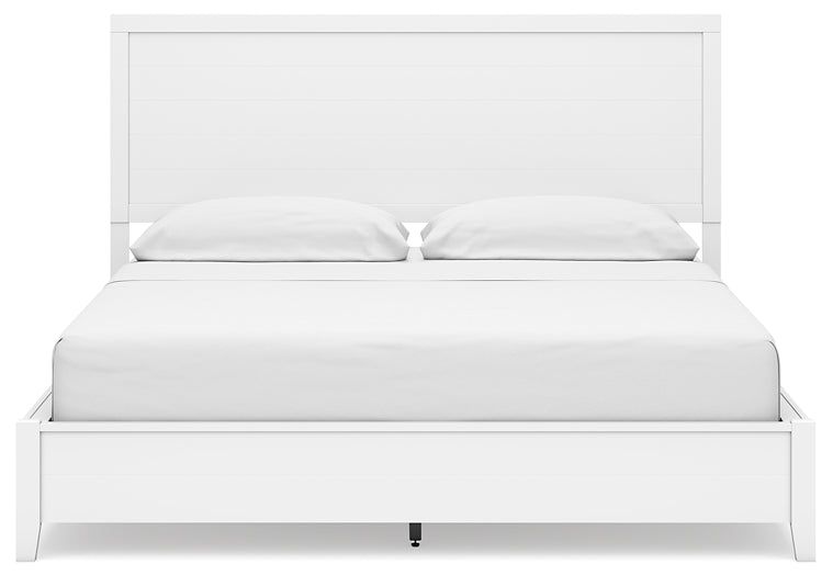 Binterglen California  Panel Bed With Mirrored Dresser