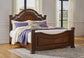 Lavinton  Poster Bed With Mirrored Dresser, Chest And 2 Nightstands