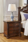 Lavinton  Poster Bed With Mirrored Dresser And Nightstand