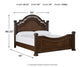 Lavinton  Poster Bed With Mirrored Dresser