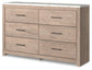 Senniberg  Panel Bed With Dresser And 2 Nightstands