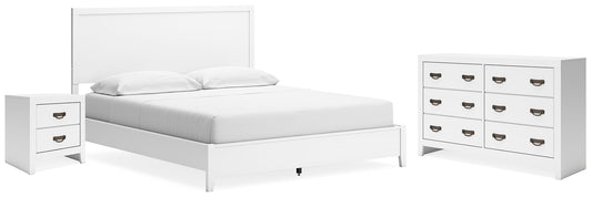 Binterglen California  Panel Bed With Dresser And Nightstand