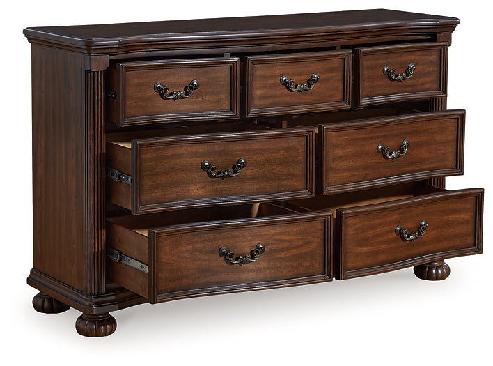 Lavinton  Panel Bed With Dresser And Nightstand