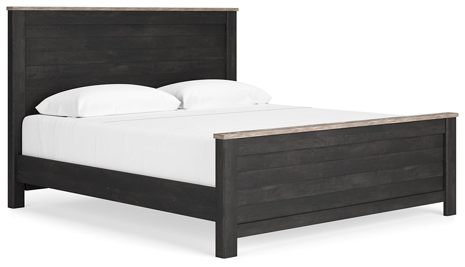 Nanforth  Panel Bed With Dresser And Nightstand