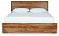 Dressonni California  Panel Bed With Mirrored Dresser