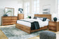 Dressonni California  Panel Bed With Mirrored Dresser