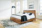 Dressonni California  Panel Bed With Mirrored Dresser