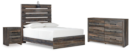 Drystan  Panel Bed With Dresser And Nightstand