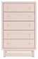 Wistenpine  Upholstered Panel Bed With Mirrored Dresser, Chest And Nightstand