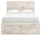 Lawroy  Panel Storage Bed With Mirrored Dresser