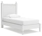 Mollviney  Panel Bed With Nightstand