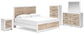 Charbitt  Panel Bed With Mirrored Dresser, Chest And Nightstand