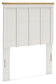 Linnocreek  Panel Headboard With Mirrored Dresser And Chest
