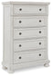 Robbinsdale  Sleigh Bed With Storage With Mirrored Dresser, Chest And 2 Nightstands