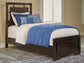 Covetown  Panel Bed With Mirrored Dresser And 2 Nightstands