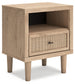 Cielden  Panel Headboard With Mirrored Dresser And Nightstand